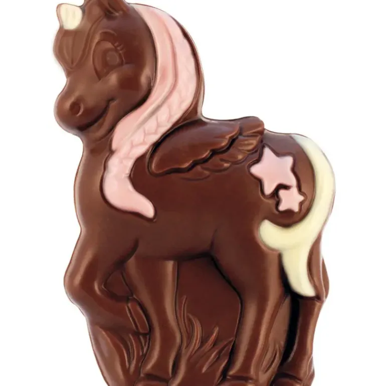 Mini Licornes Décorées Chocolat Lait et Blanc 17g x30