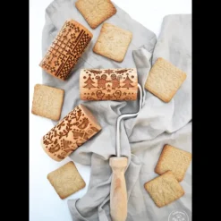 Mini Rouleau à Pâtisserie Empreinte Noël Interchangeable 7 cm (x3) Scrapcooking