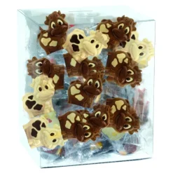 Mini Vaches Décorées Chocolat Lait et Blanc 10g x45