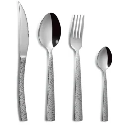 Ménagère 24 pièces Cheese (martelé) Inox 18% 3 mm Comas