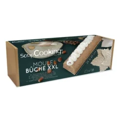Moule à Bûche de Noël XXL Inox 45 cm Scrapcooking