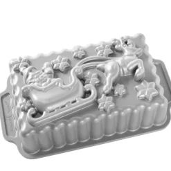 Moule à Cake Traineau du Père-Noël Silver Nordic Ware
