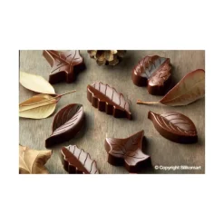 Moule à Chocolat 8 Feuilles Easy Choc - Silicone Spécial Chocolat