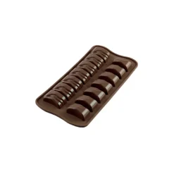 Moule à Chocolat 14 Rectangles Ondulés Easy Choc - Silicone Spécial Chocolat