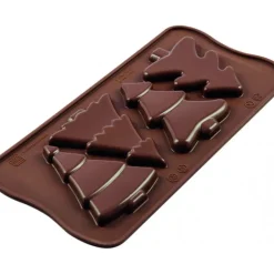 Moule à Chocolat 4 Sapins Easy Choc - Silicone Spécial Chocolat