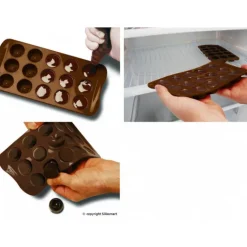Moule à Chocolat 12 Sujets Tea Time Easy Choc - Silicone Spécial Chocolat
