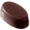 Moule à chocolat Ovales Striés (x32) Chocolate World