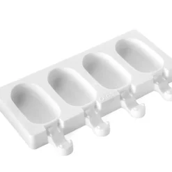 Moule à Glace Silicone 4 Mini Esquimaux avec bâtonnets SilikoMart