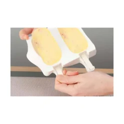 Moule à Glace Silicone 2 x 2 Esquimaux 90 ml avec bâtonnets SilikoMart