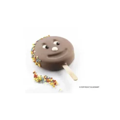 Moule à glace silicone Smile 8 empreintes avec bâtonnets SilikoMart