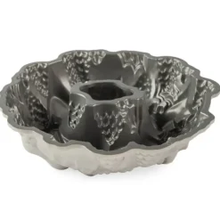 Moule à Gâteau Bundt Couronne de Noël Silver Nordic Ware