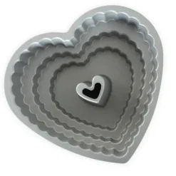 Moule à Gâteau Bundt Cœur 3 Étages Toffee Nordic Ware