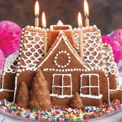 Moule à Gâteau Bundt Maison Silver Nordic Ware