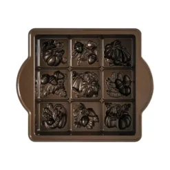 Moule à Gâteaux Carrés d'Automne (x9) Bronze Nordic Ware