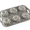 Moule à Gâteaux Couronnes de Noël (x6) Silver Nordic Ware