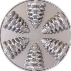 Moule à Gâteaux Sapins (x6) Silver Nordic Ware