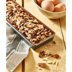 Moule à Tarte Rectangulaire Inox Perforé Amovible 35 x 10 cm x H 3,5 cm De Buyer