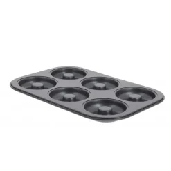 Moule Anti Adhésif 6 Mini Savarins Fermés Ø 8 cm x H 2,2 cm De Buyer