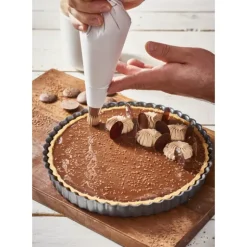 Moule Anti Adhésif Tarte Cannelée Droite Ø 28 cm x H 3 cm De Buyer