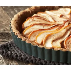 Moule Anti Adhésif Tarte Cannelée Fond Amovible Ø 32 cm x H 3 cm De Buyer