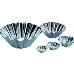 Moule Brioche Fer Blanc 14 côtes Ø 16 cm x H 6,5 cm