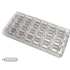 Moule Chocolat Aimanté Carré 2,4 cm (x24) Chocolate World