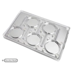 Moule Chocolat Aimanté Sucette Rond (x5) Chocolate World