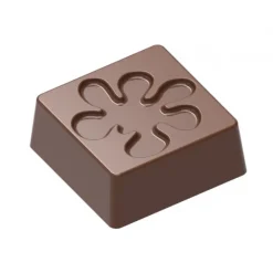Moule Chocolat Bonbon Carré Fleur (x24) Chocolat Form