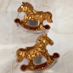 Moule Chocolat Cheval à Bascule 17,5 x 5,5 cm x H 15,5 cm (x2) Pavoni