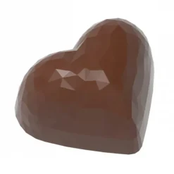 Moule Chocolat Cœur à Facettes 3,6 x 2,9 cm (x21) Chocolate World