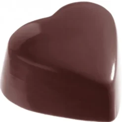 Moule Chocolat Cœur Haut Plat 3,5 x 3,1 cm (x24) Chocolate World