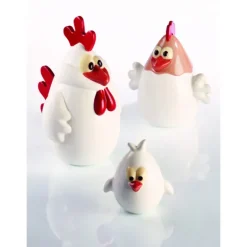 Moule Chocolat Famille Poule (x3) Pavoni