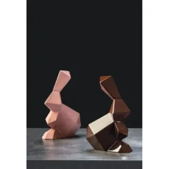 Moule Chocolat Lapin Origami 14,5 x 9,5 cm x H 18 cm (x2) Pavoni