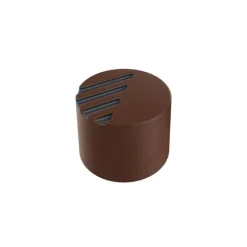 Moule Chocolat Pralines Cylindriques Striées Ø25 mm (x28) Pop Chocolat