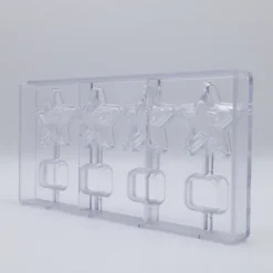 Moule Chocolat Sucette Étoile (x4) Chocolate World