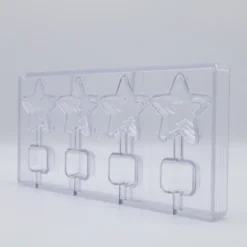 Moule Chocolat Sucette Étoile (x4) Chocolate World