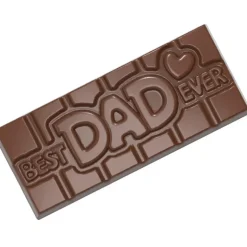 Moule Chocolat Tablette Best Dad Ever (x4) Chocolate World