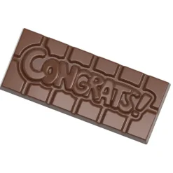 Moule Chocolat Tablette Congrats (x4) Chocolate World