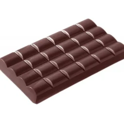 Moule Chocolat Tablette Carrés Bombés (x3) Chocolate World
