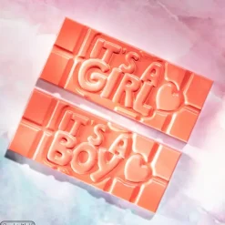 Moule Chocolat Tablette Gender Reveal (x4) Chocolate World