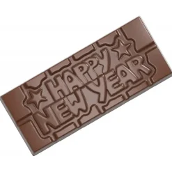 Moule Chocolat Tablette Happy New Year (x4) Chocolate World