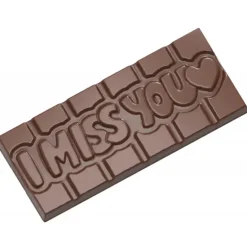 Moule Chocolat Tablette I Miss You (x4) Chocolate World