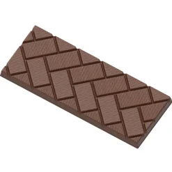 Moule Chocolat Tablette Rectangles Obliques (x4) Chocolate World