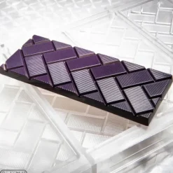 Moule Chocolat Tablette Rectangles Obliques (x4) Chocolate World