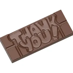 Moule Chocolat Tablette Thank You (x4) Chocolate World