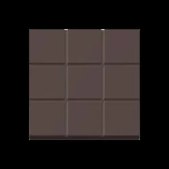 Moule Embout de Bûche Carré 9009 Carreaux 8 cm (x6)