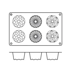 Moule kougloffs assortis professionnel en silicone
