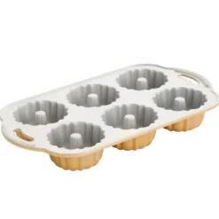 Moule Mini Bundt Anniversaire (x6) Gold Nordic Ware