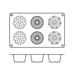 Moule mini kougloffs assortis professionnel en silicone