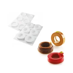 Moule Silicone 6 Anneaux Ring 79 ml Silikomart Professional